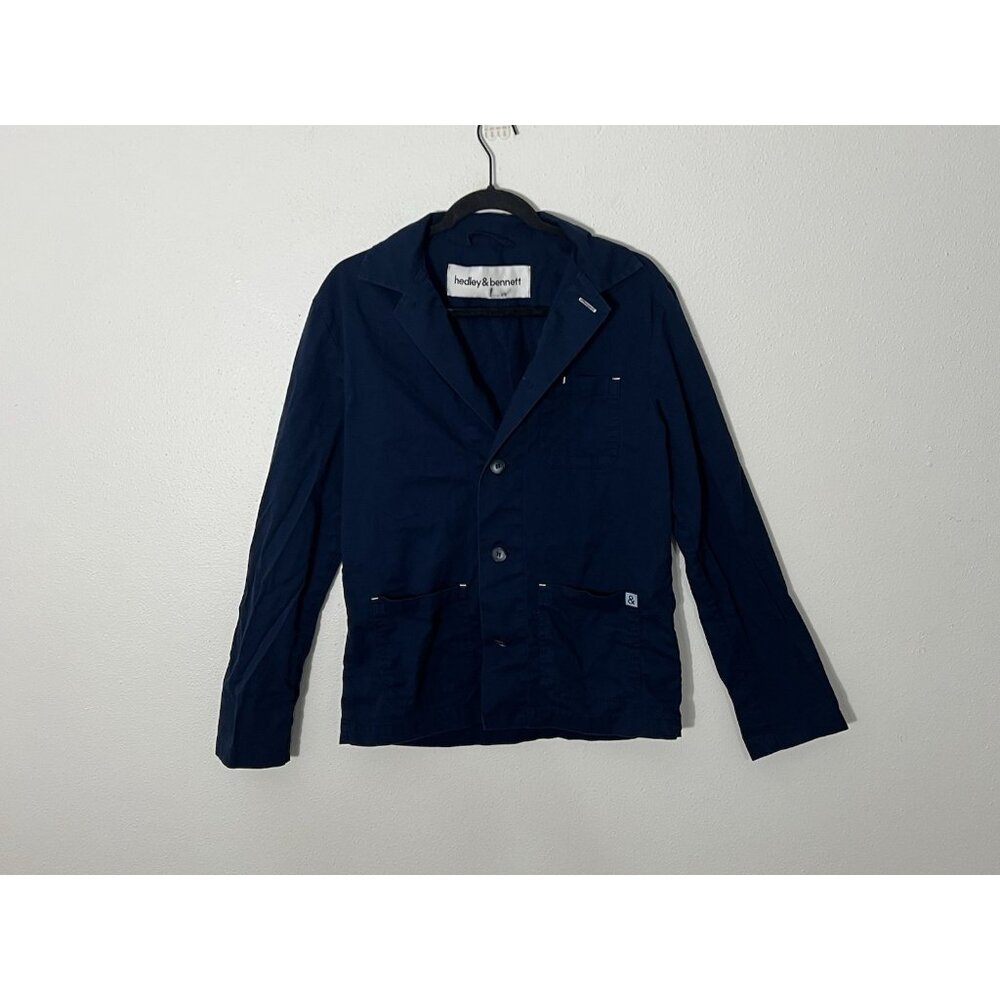 Hedley And Bennett Men’s Blue Button Down Cotton Shirt Size Small